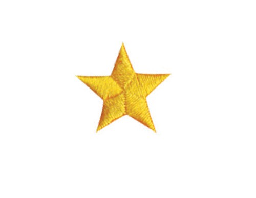 1" Star Patches, Achievement Martial Arts, Rank Promotion Patch, Karate TKD - Picture 2 of 9