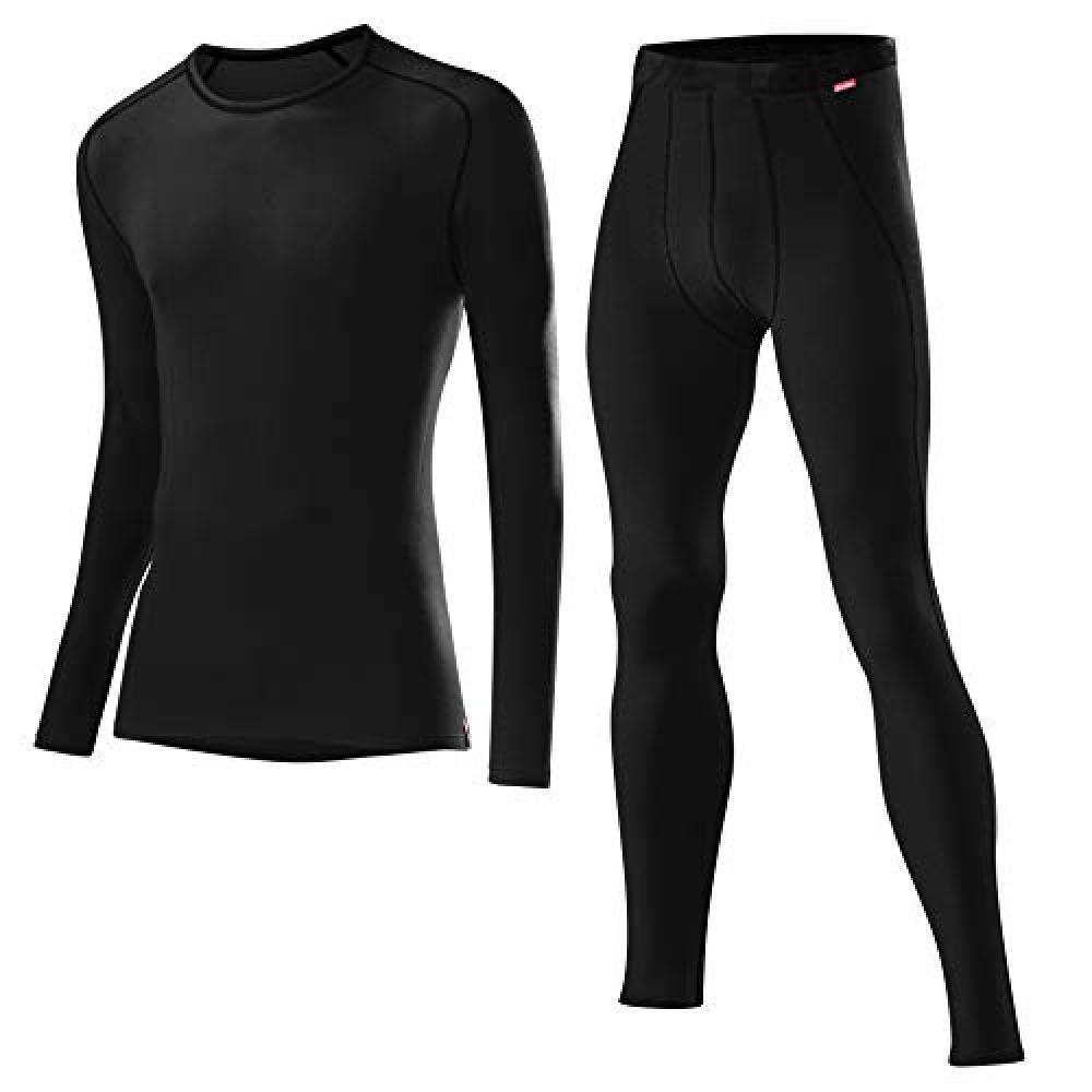 (TG. 50) Löffler - Set Biancheria Intima da Uomo, Nero (Nero), 50 - NUOVO
