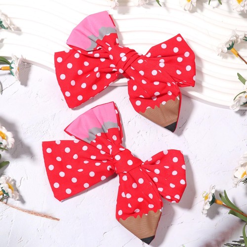 Back to School Pencil Hair Bows for Girls Teacher School Bows Hair Accessorie... - Picture 7 of 8
