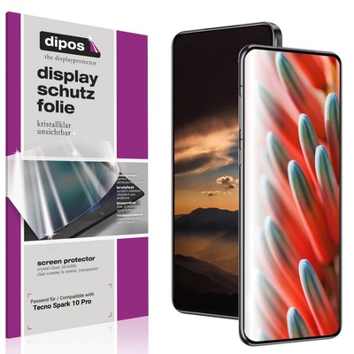 4x Schutzfolie klar für Tecno Spark 10 Pro Displayschutzfolie Folie Display