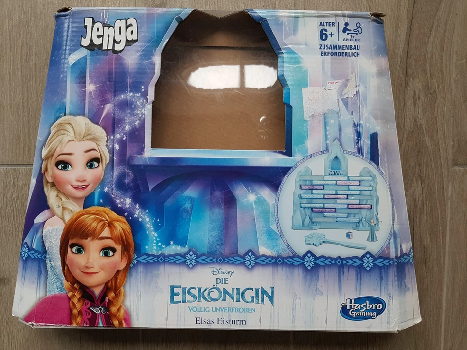 Jenga, Frozen Die Eiskönigin, Völlig unverfroren, Elsas Turm, Hasbro, 6+, Disney - Bild 1 von 4
