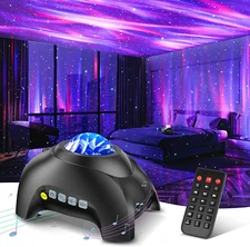 Northern Lights Aurora Projector, Star Projector Music Speaker, White Noise