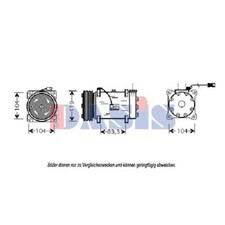 AKS DASIS Kompressor Klimaanlage für Peugeot 206 CC 2D 106 II 1A_ 1C_ 1