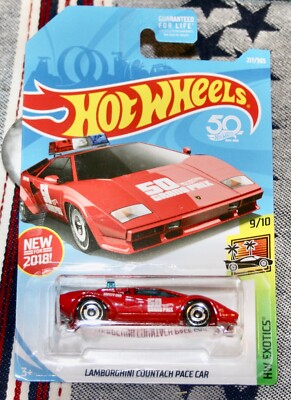 Hot Wheels 2018 Lamborghini Countach Pace Car HW Exotics 50th