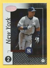 DEREK JETER 2002 Leaf Certified Materials #143 Yankees HOF'er