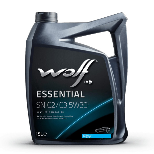 Wolf Essential SN C2 C3 5W30 Huile Formule Rallye WRC Bidon 5L
