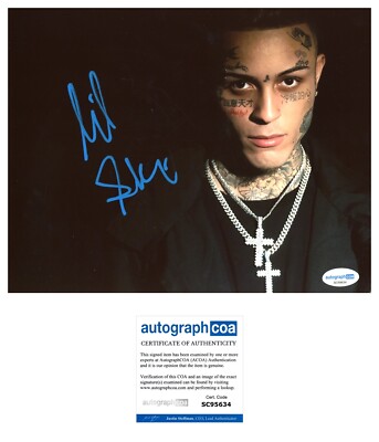 LIL SKIES SIGNED RAPPER LIFE OF A DARK ROSE 8X10 PHOTO - ACOA COA