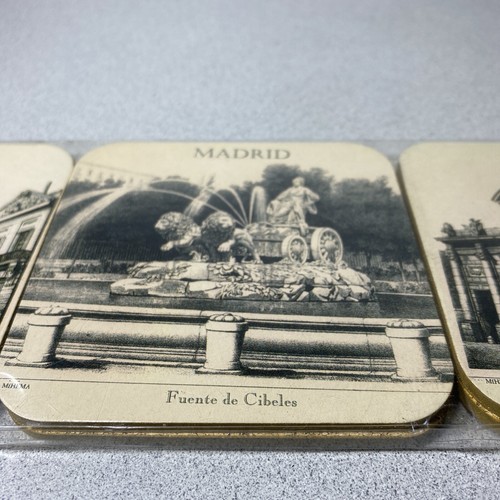 MfH Vintage Architectural Art Deco set sottobicchieri/6 Madrid Spagna nuovo con scatola made in EU - Foto 5 di 12