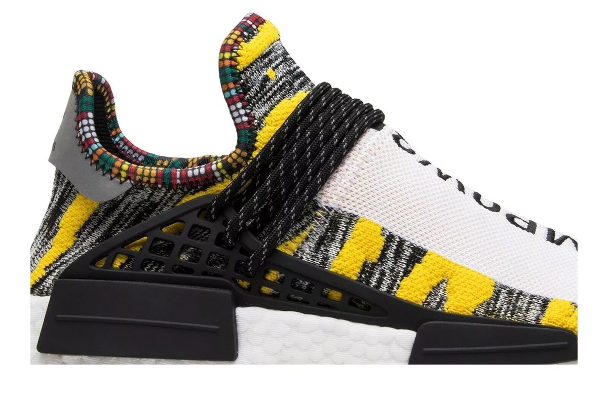 Pharrell Williams ×adidas NMD Hu Solar Pack Red BB9527 Men's Size