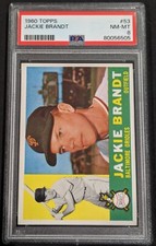 1960 Topps Jackie Brandt PSA 8 NM-MT Well Centered #53 Orioles