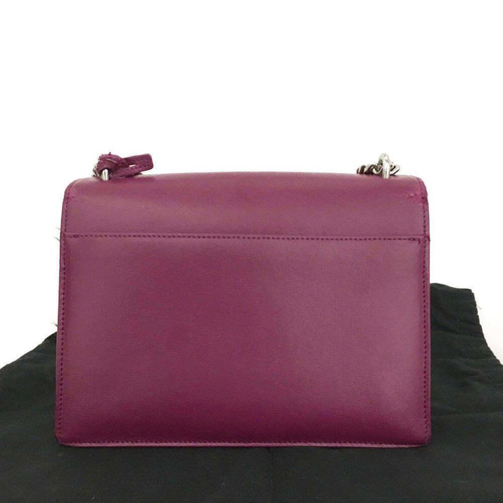 Saint Laurent Pelle di Vitello Monogramma Medio Tramonto Viola