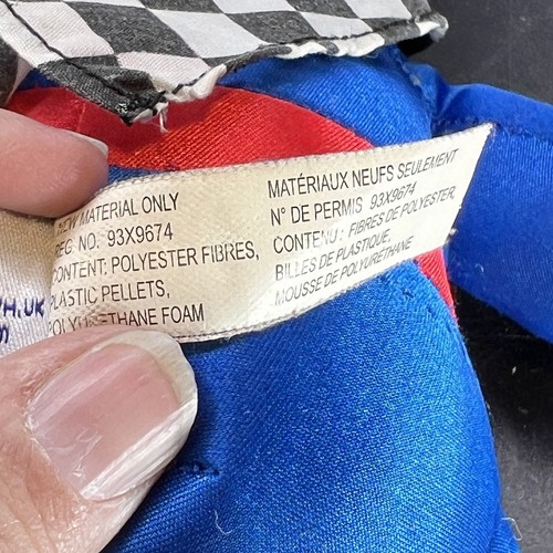 Aurora NASCAR Charlotte Motor Speedway mascotte dado mantello lucido vintage 12" - Foto 13 di 14