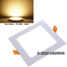 25W 11-Inch Square Warm White Recessed Lighting Canless LED Ceiling Wafer Light