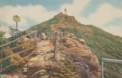 AK View of foot trail to summit of  Whiteface Mt 1952