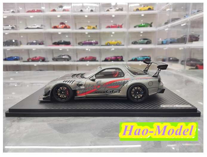 IG 1:18 Mazda RX7 GT3 FD3S FEED Afflux Resin Model Car Diecast Hobby Collection