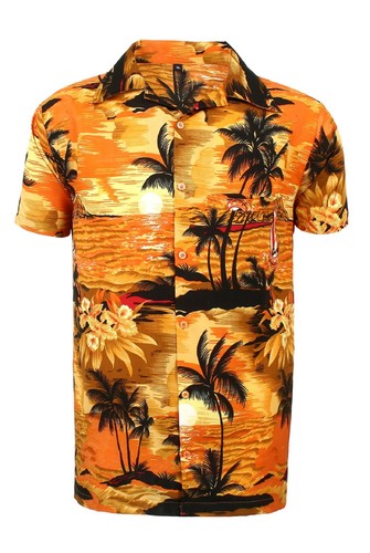 MENS HAWAIIAN SHIRT STAG BEACH HAWAII ALOHA PARTY SUMMER HOLIDAY FANCY S -XXL N1 - Picture 11 of 26