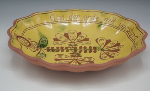 BREININGER REDWARE POTTERY ROBESONIA PENNSYLVANIA DUTCH OVAL PLATTER 1989 - Picture 2 of 7