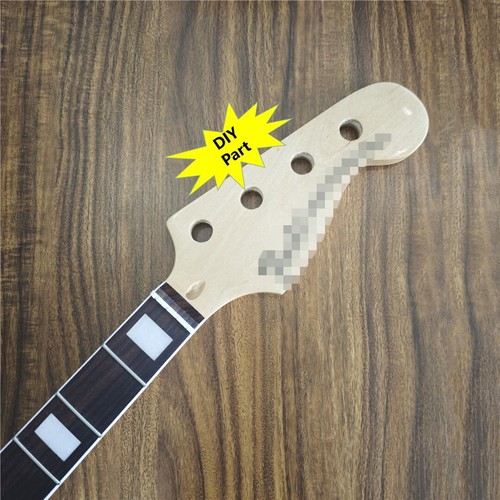 Maple P Bass Guitar Neck 20 Frets Rosewood Pearl Block Inlay Clear ...