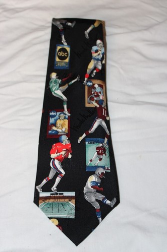 Nicole Miller 1993 100% Silk Necktie ABC Monday Night Football Gift under $10