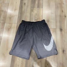 Nike Mens Black Ombre Drawstring Waist High Rise Trunks Shorts Size Medium