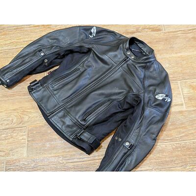 Joe Rocket Sonic Men's BLK Leather/Mesh Motorcycle Riding Jacket