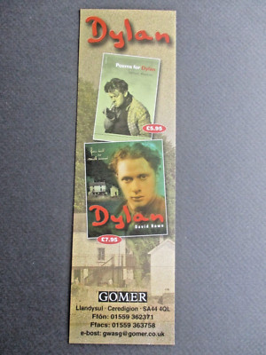 LESEZEICHEN DYLAN THOMAS Buch Gomer Welsh Verlag Promo Werbung