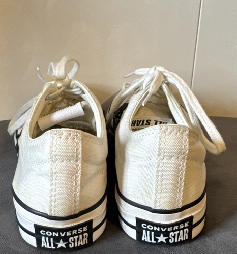 Converse Star Player 76 Ox Canvas Shoes White Black Shoes Mens 8 Womens 9.5 Uk 7 - Picture 5 of 17
