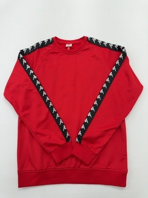 Kappa Men's Red Logo Crewneck Sweatshirt Size M Fleece Pullover