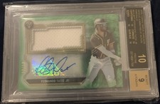 2020 Triple Threads Fernando Tatis Jr. Auto Jersey Emerald #/50 BGS 10 Pristine