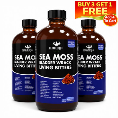 Sea Moss Bladder Wrack Living Bitters 16 oz Herbal Blend Liquid - 1 BOTTLE