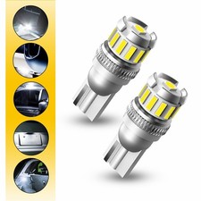 AUTOONE White 6500K T10 194 168 2825 W5W LED License Plate Light Light Interior