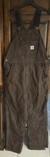 Carhartt Bib Insulated Overalls 104031 DKB Large Tall