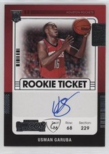 2021-22 Panini Contenders Rookie Ticket Variation Usman Garuba #123 Auto 00ix
