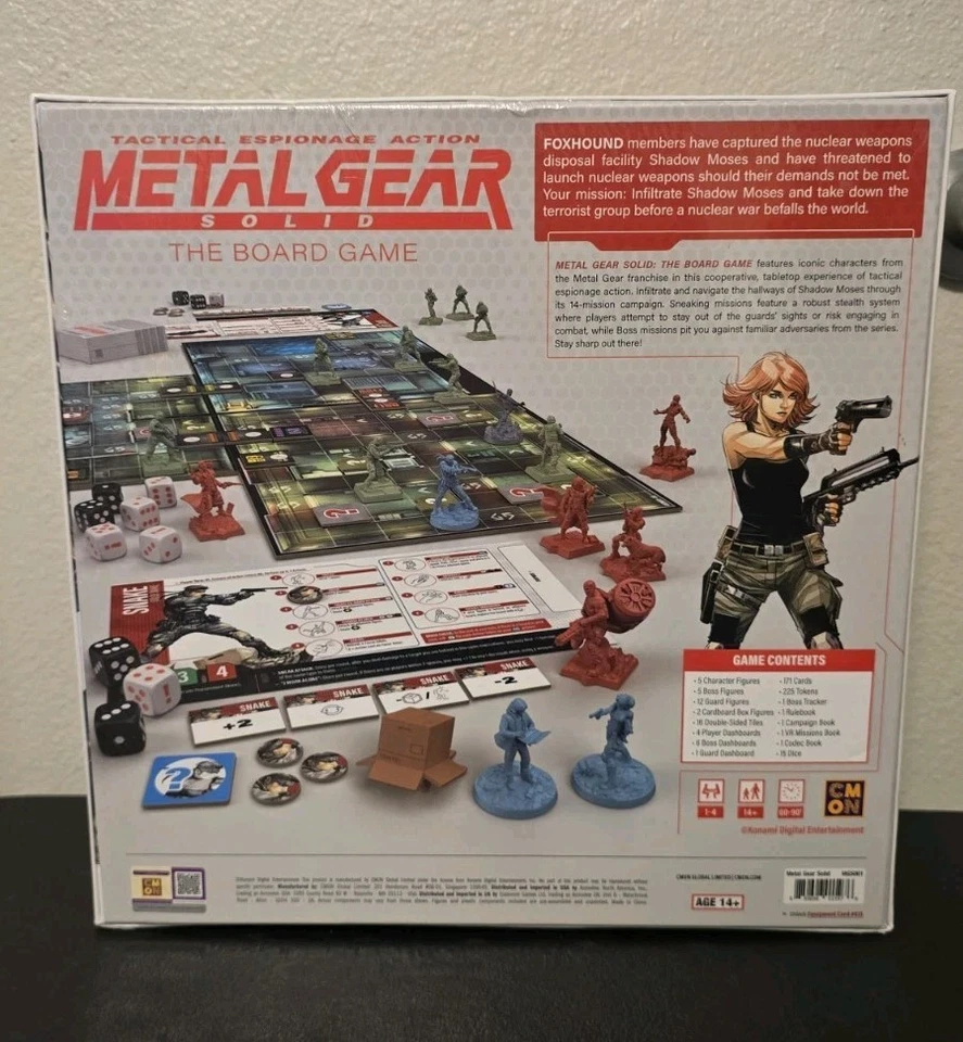 Metal Gear Solid The Board Game Brand New Sealed Strategy Game CMON Snake Komami - Image 3 of 4