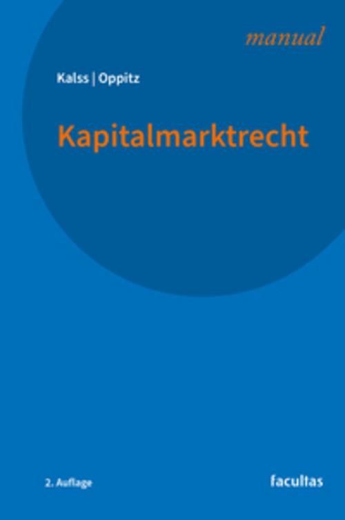 Kapitalmarktrecht Susanne Kalss