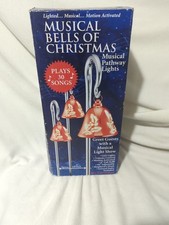 Mr. Christmas 3 Musical Bells Of Christmas Pathway Bells Lights 30 Songs