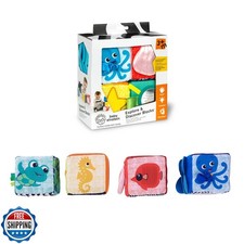 Baby Einstein Explore and Discover Soft Blocks Toys, Ages 3 months 