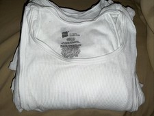 NEW Hanes Boys 9pk Tagless Tanks White Size XL Cool Comfort
