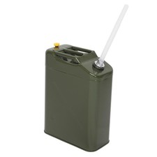 NEW Army Green 20L 5 Gallon Gas Fuel Can Fuel Gasoline Steel Tank w/ Spout