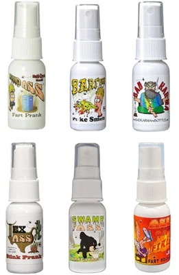 1 Liquid Ass + Fire + 1 Swamp + 1 Karma +1 Barfume + 1 Tex-Ass Stink Fart Sprays - Image 1 of 4