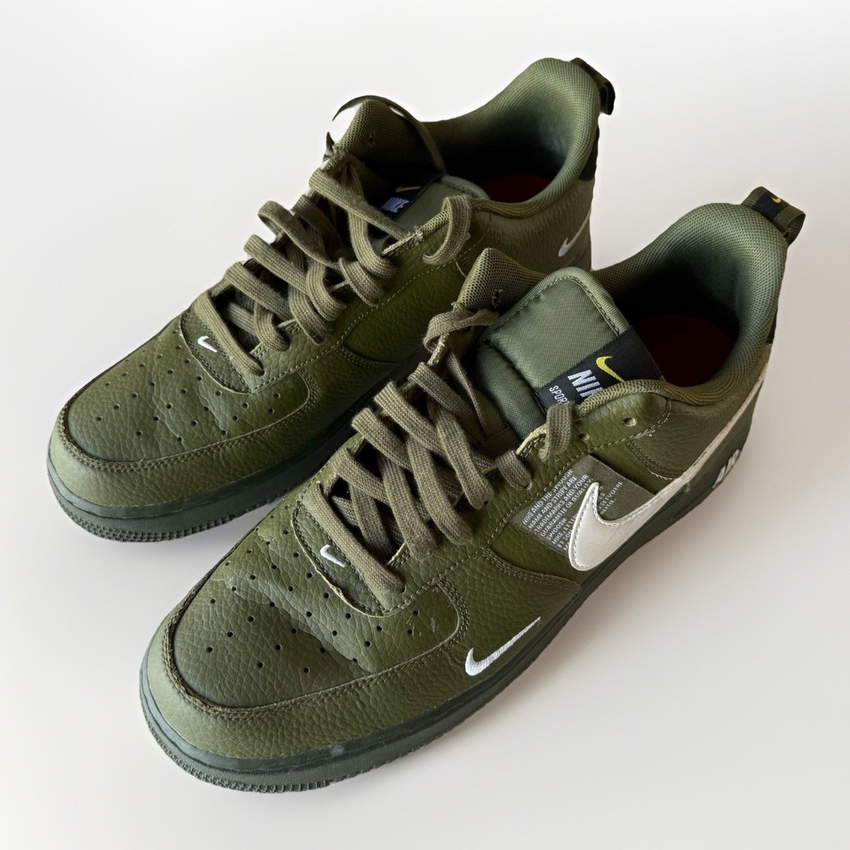 Nike Air Force 1 '07 LV8 Overbranding Low Utility Olive Size 10.5 Nike Air Force 1 '07 LV8 Overbranding Low Utility Olive Size 10.5