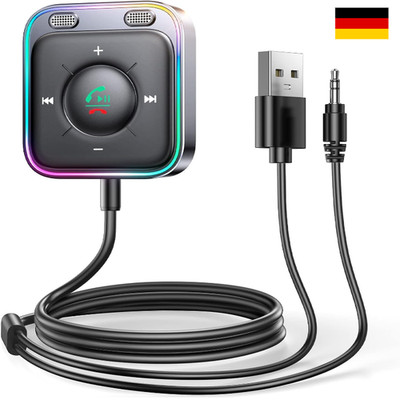 JOYROOM Bluetooth 5.4 Auto Aux Adapter KFZ Freisprechen HiFi Stereo