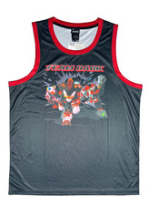 Sonic X Shadow Generations : Dark Beginings Team Dark Basketball Jersey Size LG
