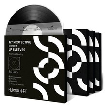 Hudson Hi-Fi Anti-Static Vinyl Record Inner Sleeves-Protective Sleeve 50 or 100