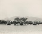 2010 Russel Wong Movie Boats Flags Water Trees Mountains Scenic View Photo 8X10 — photo 1