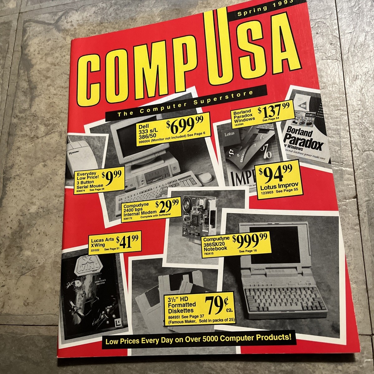 Vintage Spring 1993 Comp USA The Computer Superstore Catalog Tech