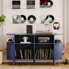 Vinyl Record Stand Stylish Record Player Holder  LP Storage Display Living Room