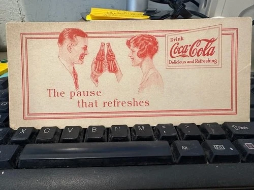 Vintage Advertising Ink Blotter Early 1900s Coca Cola Coke