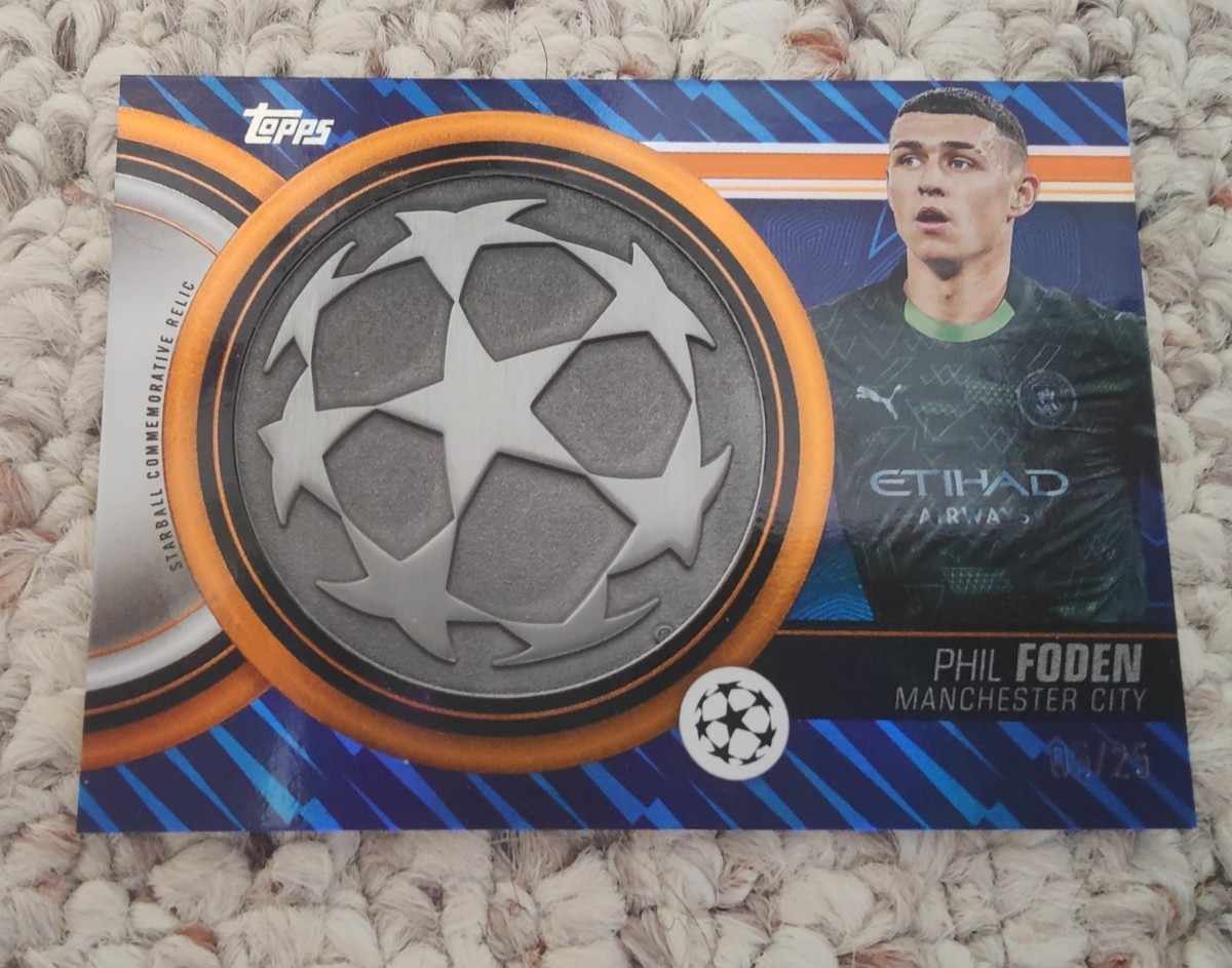 Topps UEFA Club 2025-26 Phil Foden Starball Relic Blue 05/25