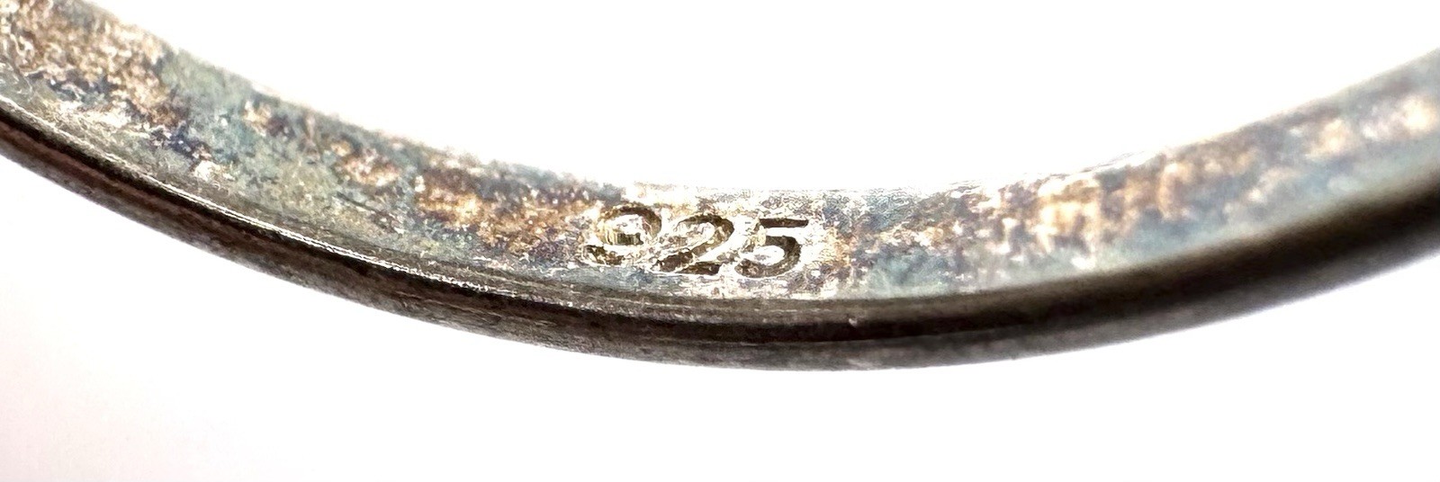 925 Sterling Silver Interlocking Ring 5 Band Sz 9… - image 4